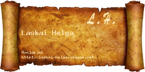 Laskai Helga névjegykártya